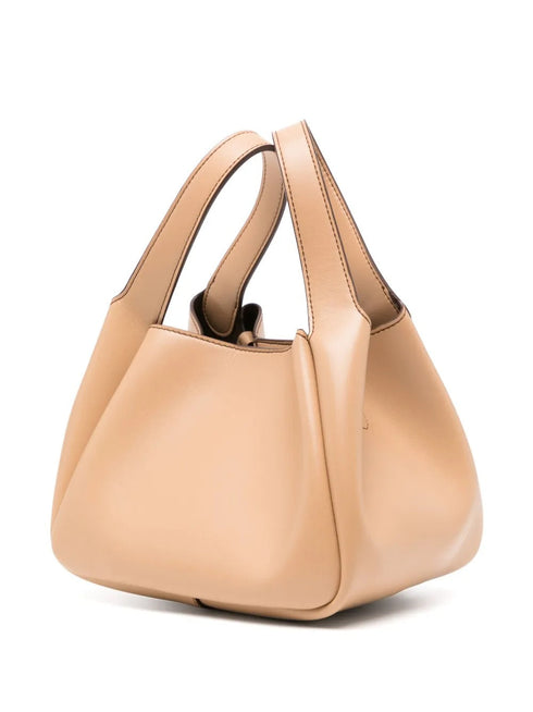 STELLA MC CARTNEY LOGO DOUBLE HANDLE BAG